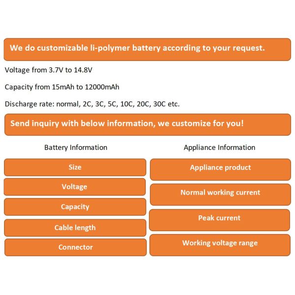 Orginal E66 Rechargeable 3.7V 66ah Lithium Ion Polymer Battery