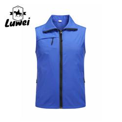 Novo Homem Casual Verão Grande Tamanho Reflector Slim Fit Lapel Utilidade Zipper Vestidos de Trabalho Delgados Coletes de Grande Tamanho Coletes para Homens