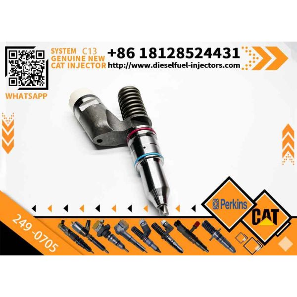 Caterpillar Original Diesel Fuel Injector 249-0705 244-7695 New for C13 Excavator Engine Parts
