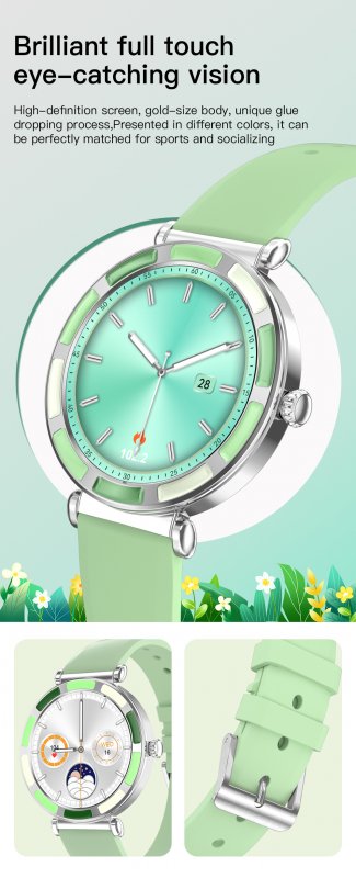 Women Smart Watch Sport Fitness BT Call Digital Smartwatch mujer Heart Rate Monitor