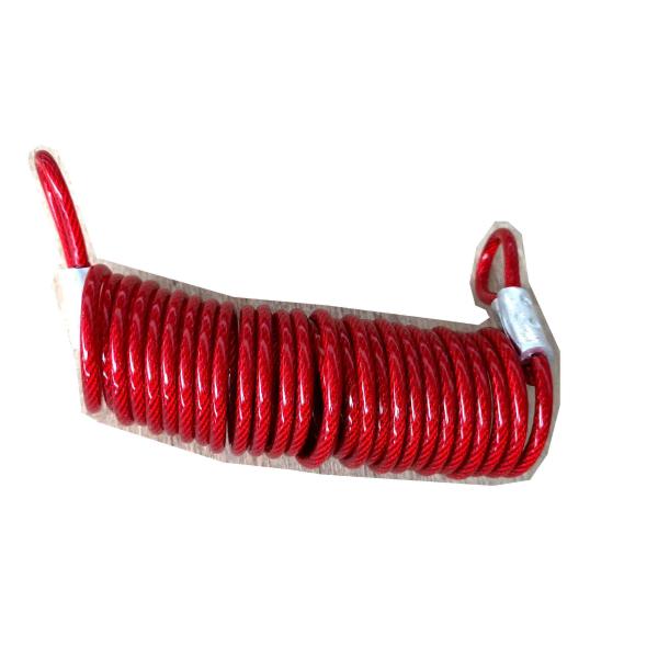 Le câble rétractable en PVC rouge, attaché à un piquet, animal écologique de 12 pieds.