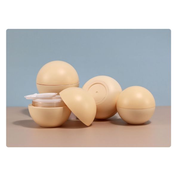 Contenedor de crema para bebés de plástico en forma de huevo de 50 g para productos para el cuidado de la piel Material ABS