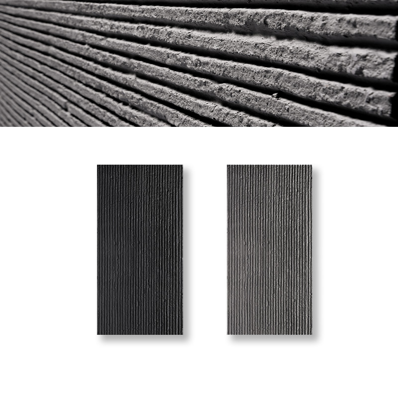 Flexible Square Line Stone MCM Soft Porcelain Bendable Curved Wall Panel For Building Facade
