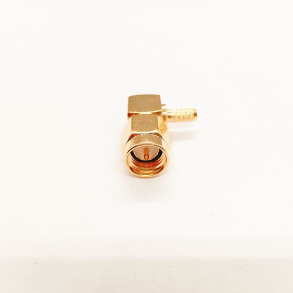 50Ω SMA Crimp Connector with Gold-plated Brass for DC-6GHz RF Coaxial Applications