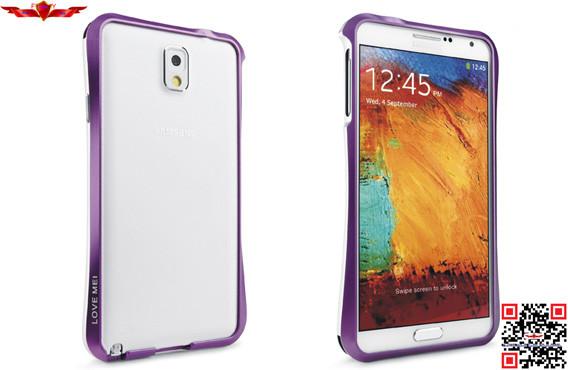 100% Qualify Brand New Colorful Aluminum Bumper For Samsung Galaxy Note 3 Gift Box Include