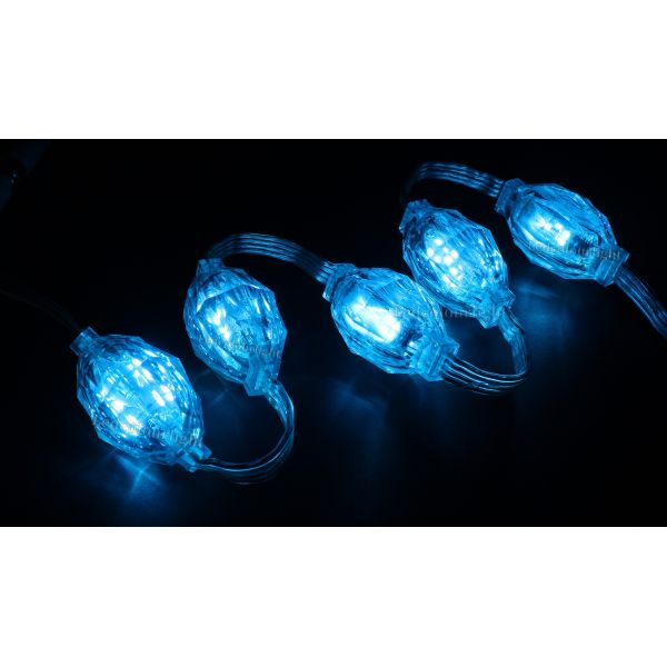 IP66 Outdoor 35mm 3D Diamond LED String Light with DMX512 RGB Pixel Control