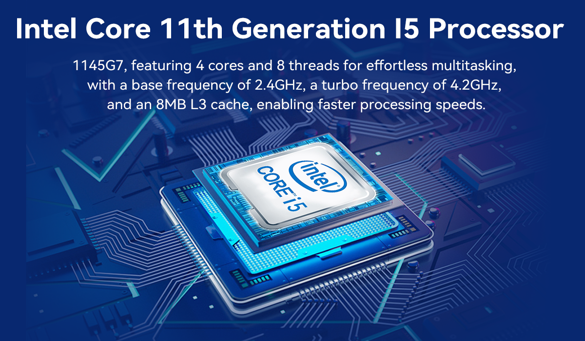 Intel I5 1145G7 Processor With Six LAN One COM and 1 HDMI Industrial Mini PC