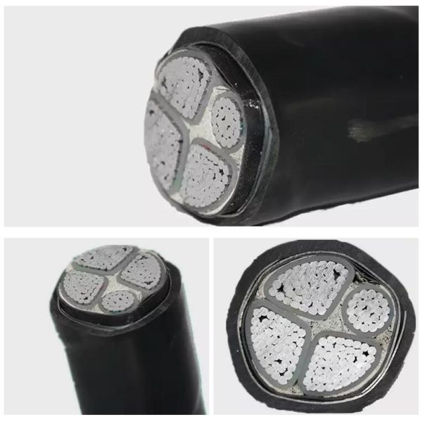 Low Voltage Direct Burial Aluminum Cable PVC Sheathed 2 Cores For Underground