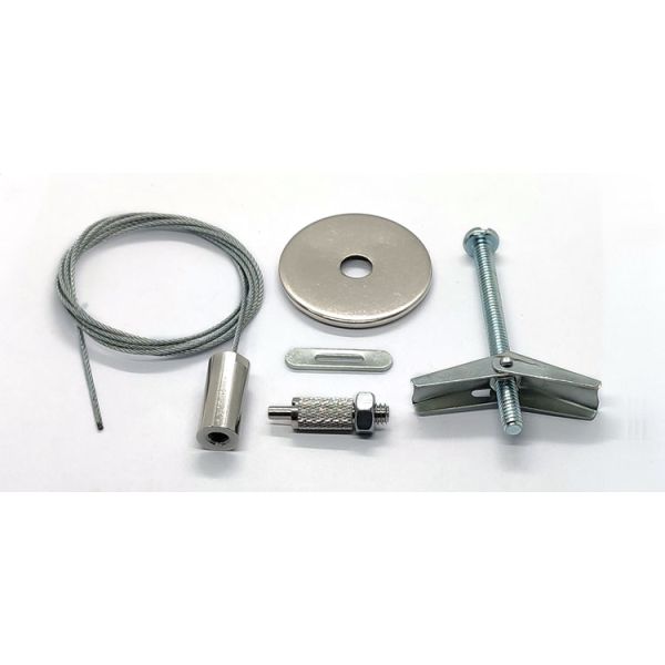 Stainless Steel Suspended Wire Ceiling Lighting System Kit