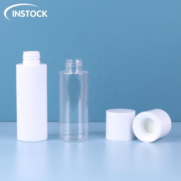 Screen Printing Plastic Cosmetic Bottle 100ml Toner Bottle For Makeup Remover / Nail Polish