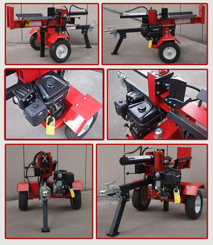 Промышленный splitter журнала силы газа 18 тонн с разделяя штосселем таблицы гидровлическим
