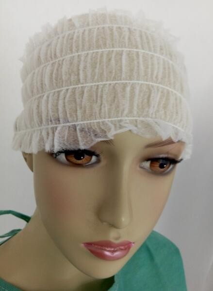 Three Pieces Elastic Disposable Hair Band , Disposable Spa Headbands 10*4cm