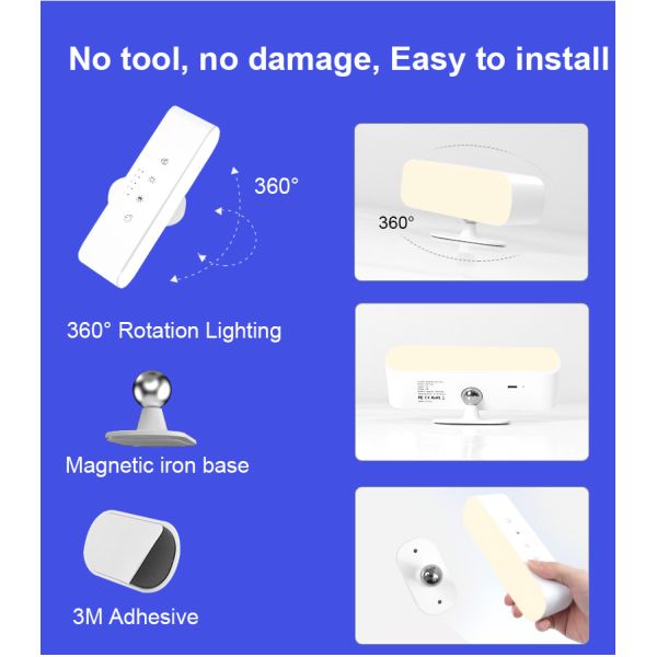 Modern Rechargeable RGB Up Down LED Wall Lamps 200LM Indoor Sconces Interior Bracket Lights Home Indoor Accent Lighting