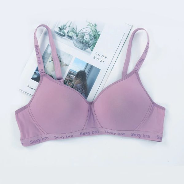 Wholesale Solid Color Small Breast Cup Bra Women Sporty Comfortable Wire Free Bra