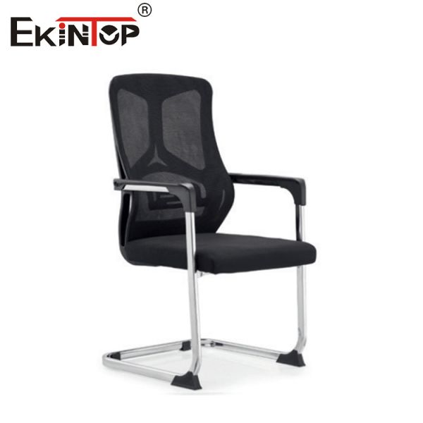 Black High Back Mesh Office Chair With Adjustable Headrest Height Rotation