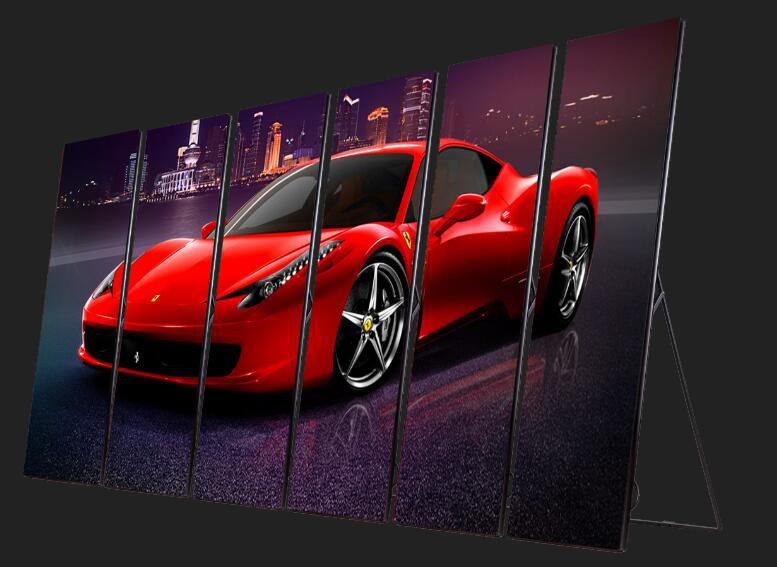 Indoor LED Poster Wide Viewing Angle Full Color Indoor Led Display Rental Advertising For Shops