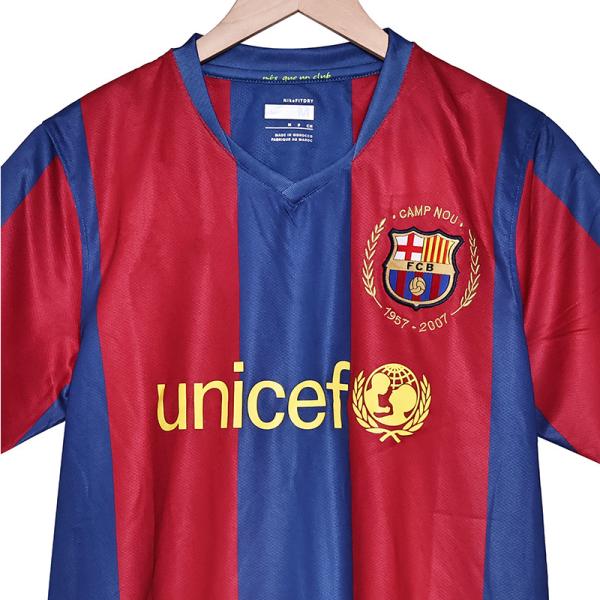 Barcelona 2007 Home Retro Football Jersey Red And Blue Legend