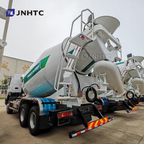 HOWO Concrete Mixing Truck 6x4 380hp10 Wheels Capacity Cement Mixing Truck Mounted Concrete Mixer Pump Truck