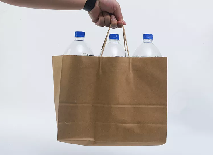 ЛОГОТИП печатая подарка покупок сумок Kraft сумку на вынос упаковывая Biodegradable