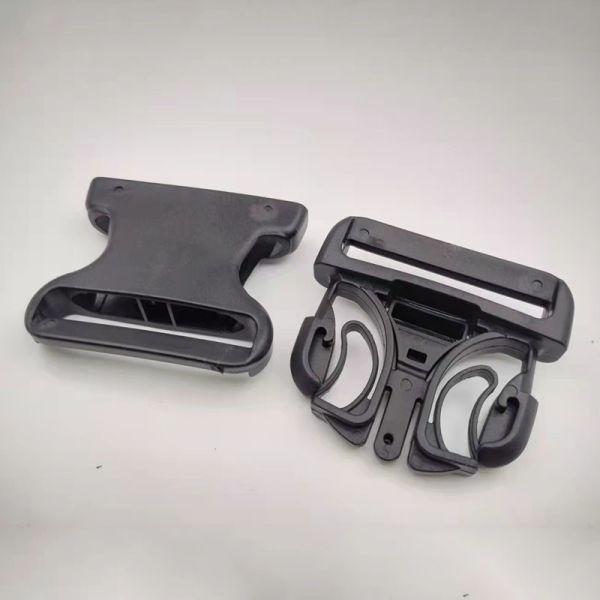 Black Convenient Backpack Plastic Buckle 70.8mm*78.4mm