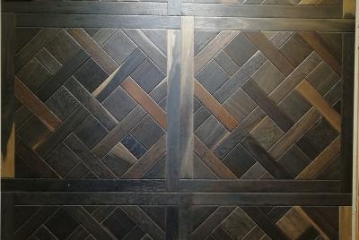 Versailles dans le chêne blanc a machiné des dalles de parquet avec différentes taches et finissage