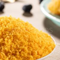 Des miettes de pain japonais croquantes en jaune blanc ou orange