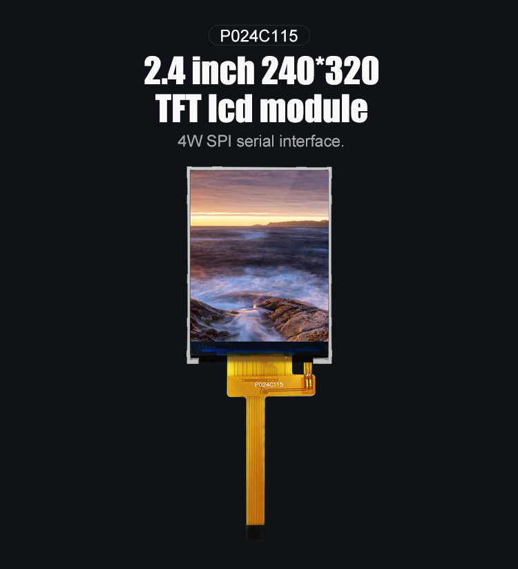 Polcd RoHS 2,4-дюймовый ЖК-дисплей Tft ST7789V3 TFT LCD Module 4 Wire SPI