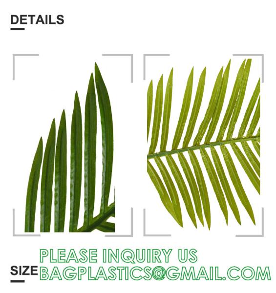 Kinds Artificial Palm Leaves Tropical Fake Leaves, Monstera Leaf Faux Leaves Party Table Decoration Wedding Birthday