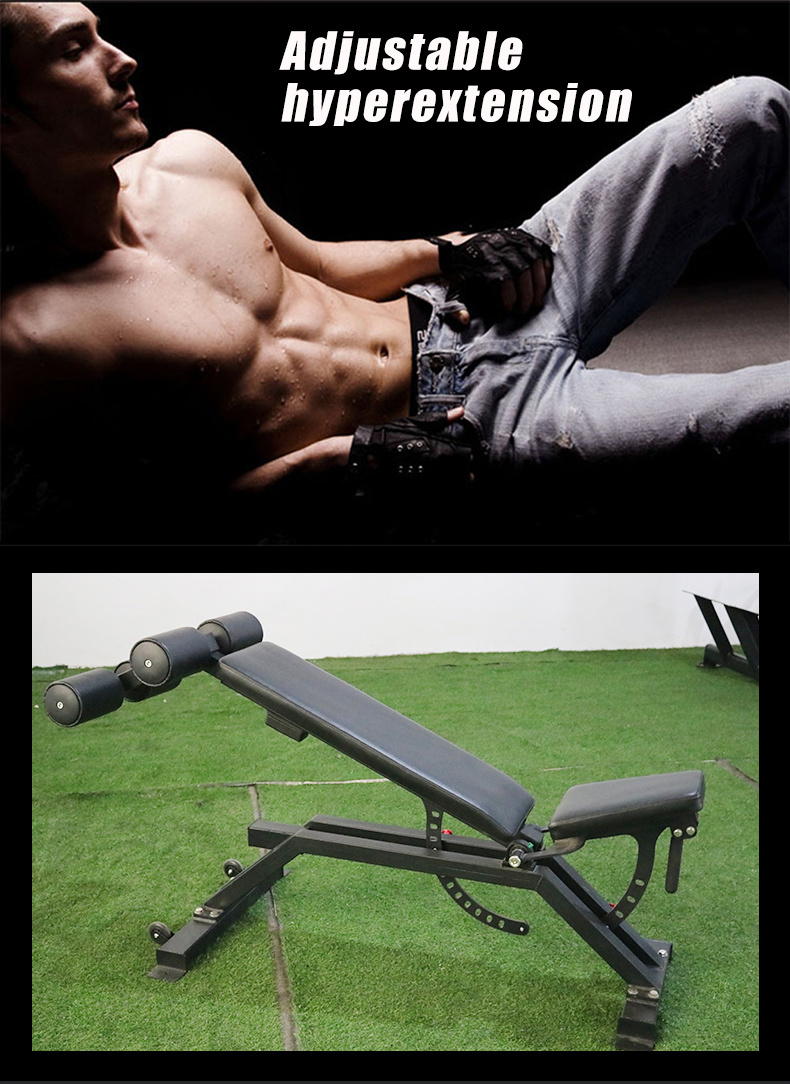 Коммерческий ABS Gym Fitness Bench Press с унисекс дизайном и регулируемой высотой
