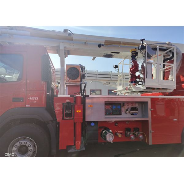 empattement de lutte contre l'incendie du lecteur 4500mm du véhicule 6x4 de plate-forme de l'échelle pivotante 435Hp