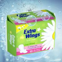 La haute absorbent des protections de période de la serviette hygiénique 280mm d'utilisation de nuit de coton avec des ailes