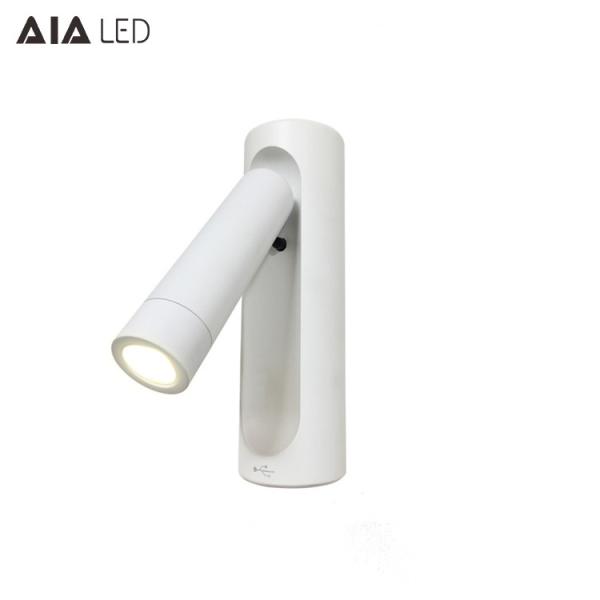 USB bed head wall light bedroom led bedside reading lamp hotel bedhead reading light by CNC