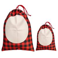 Bolsas de Navidad Reutilizables Personalizadas, Bolsas de Dulces, Sacos de Santa Personalizados, Bolsas de Navidad con Cordón y Sublimación