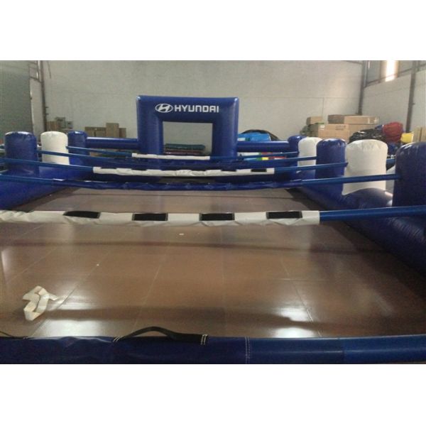 Outdoor Funny Inflatable Football Games Digital Printing dark blue customized inflatable football area