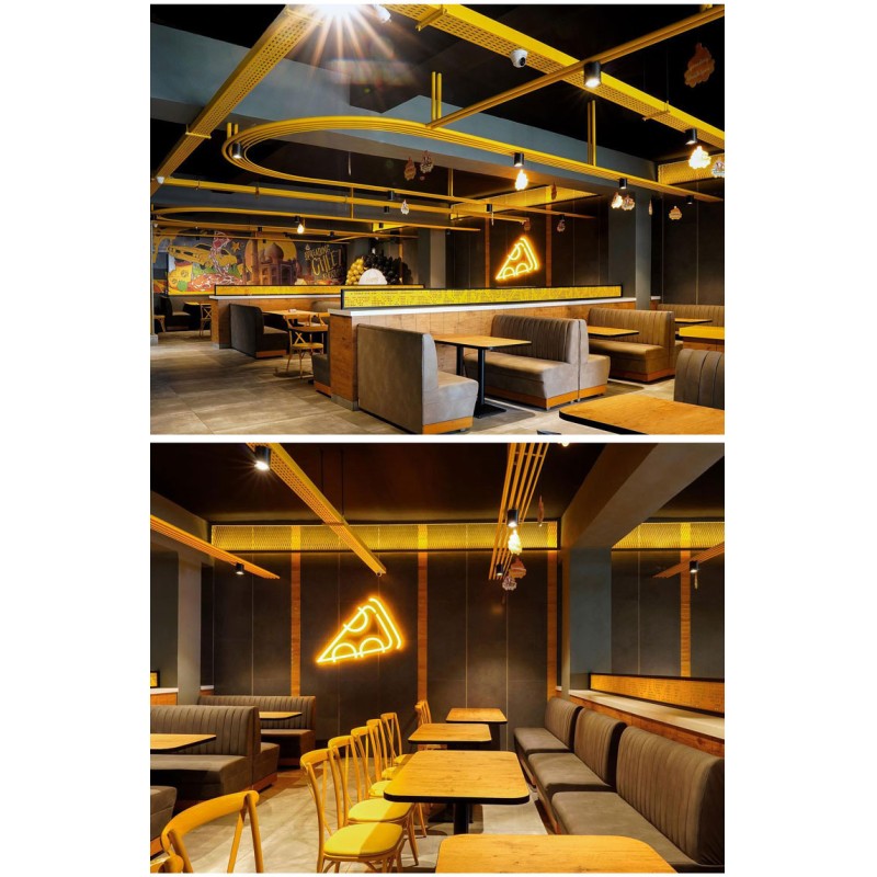 Modern Restaurant Design Ideas Light Luxury Cafe Seating Booth Banquette Fast Food Restaurant Furniture Booth Sofa Sets