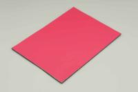 Panneau composite en aluminium en PE rouge rose Panneaux muraux intérieurs 244cm