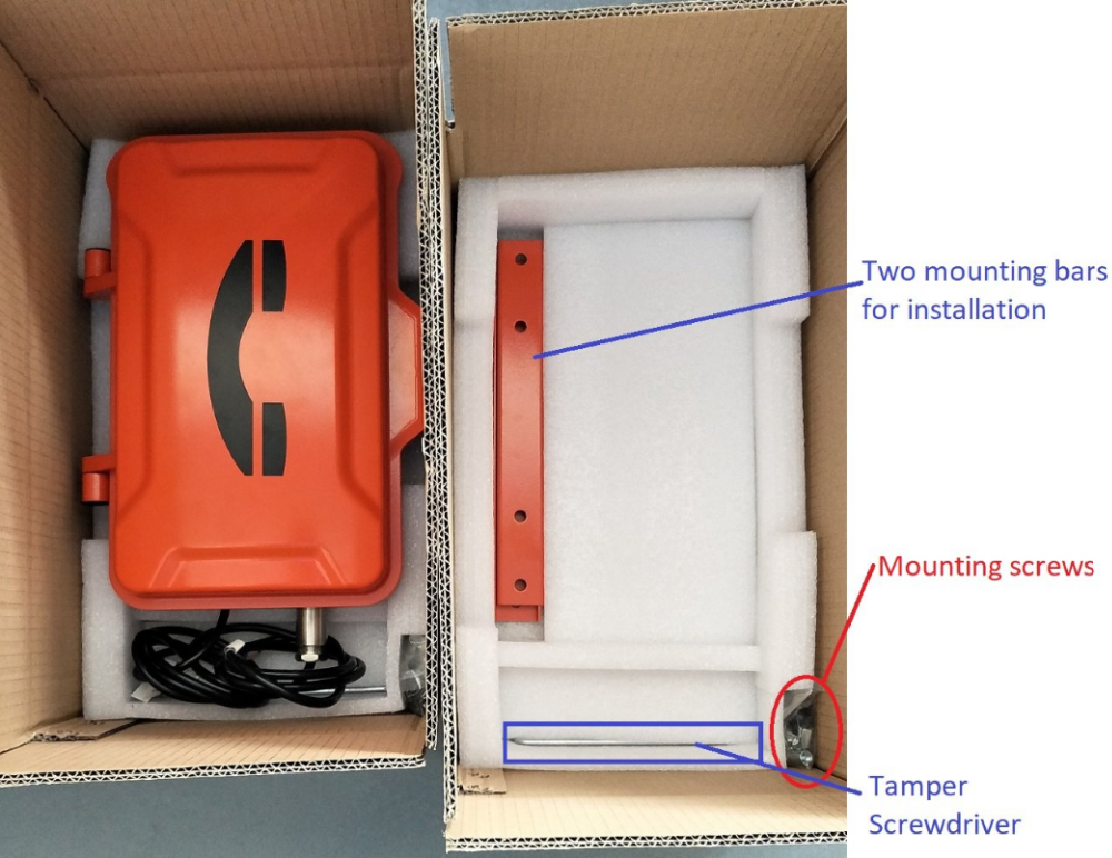 Morre o telefone à prova de explosões da linha de apoio ao cliente do alumínio de molde resistente para a área perigosa