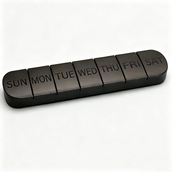 Basic Care Weekly (7-Day) Pill Organizer, Vitamin Planner, And Medicine Box,