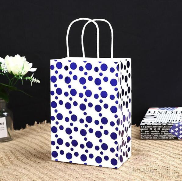 ISO Bronzing Pattern Cardboard Gift Bags