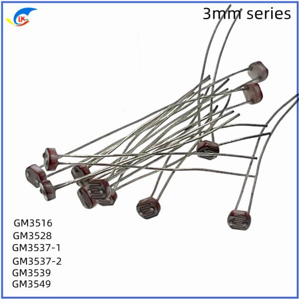 Safety CDS Photoresistor 1mm GM3528 Bright Resistance 10-20KΩ Dark Resistance 1MΩ