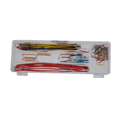 Comprimentos diferentes 140Pcs Jumper Cable Kits With Box do jogo 14 contínuos da tábua de pão de Solderless
