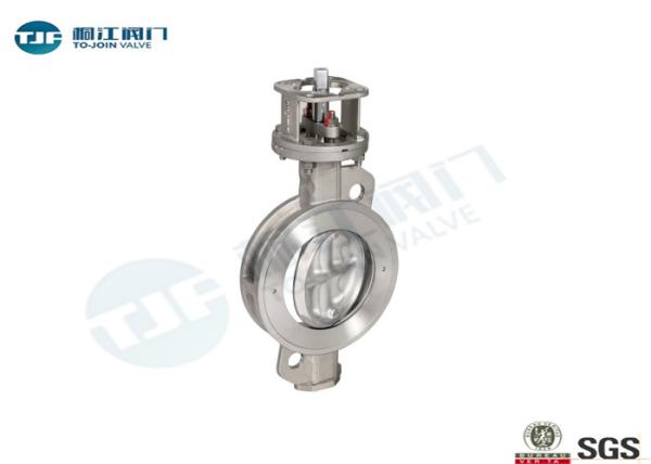 PN25 WCB Butterfly Valve Double Eccentric Disc Designed With Manual Lever