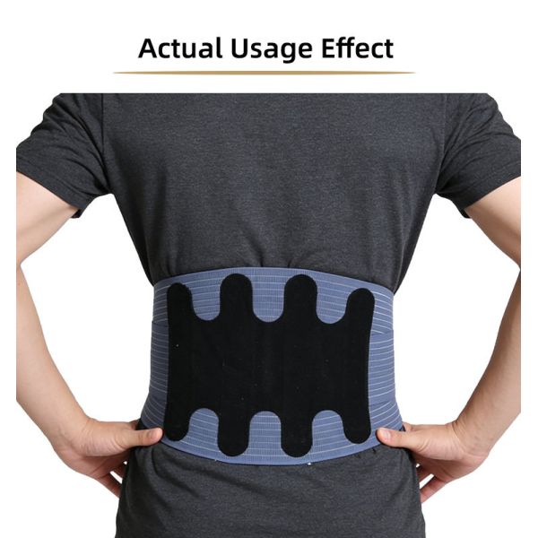 Double Compression Waist Support Belt With 4 Bionic Strips For Lower Back Pain Relief