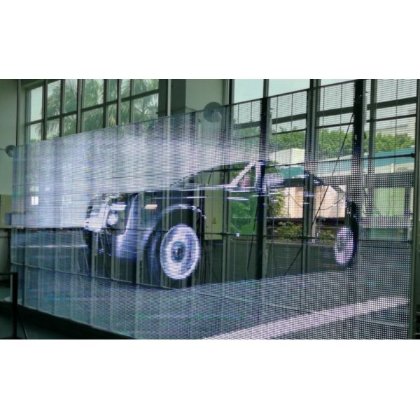 High Brightness Transparent Led Display Screen Video Wall P7.8 DC5V ISO14001