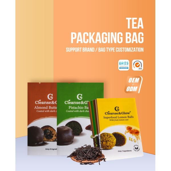Sacs de nourriture séchée sur mesure Sacs de thé à grains de café Sacs d'emballage à billes de citron Sacs d'emballage de noix Sacs d'emballage