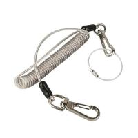Tool Drop Prevention Clear Wire Coil Lanyard For Working At Height