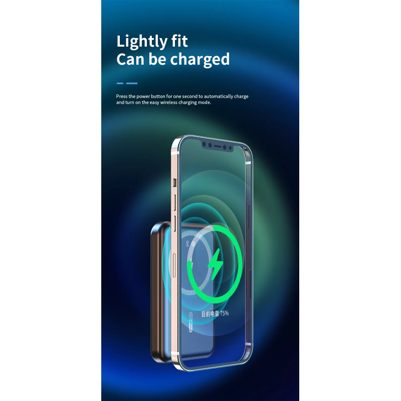 Magnetic Wireless Power Bank 10000mah Portable 20w for Phone