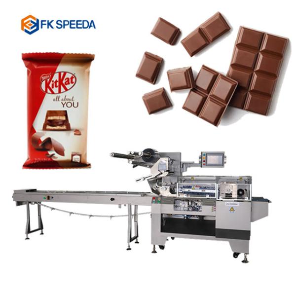 Horizontal Pack Candy and Chocolate Bar Flow Packaging Machine FK-Z602 with Date Printer