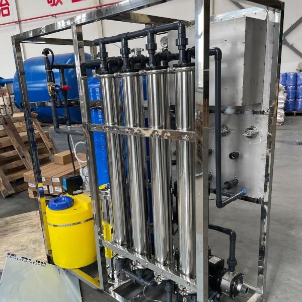 Máquina de tratamento industrial de água potável pura de caixa de madeira 500l com filtro RO