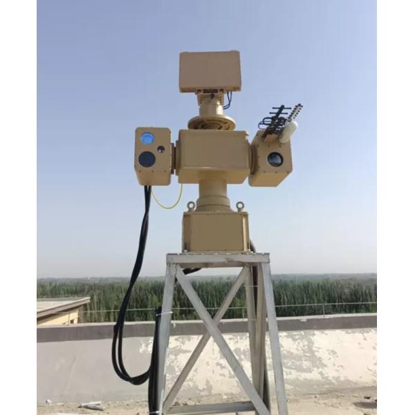 Sistema de detección óptica de 360 ° Radar anti-UAV Todo tiempo Día Noche Protección de seguridad Electro óptica Drone disuasivo